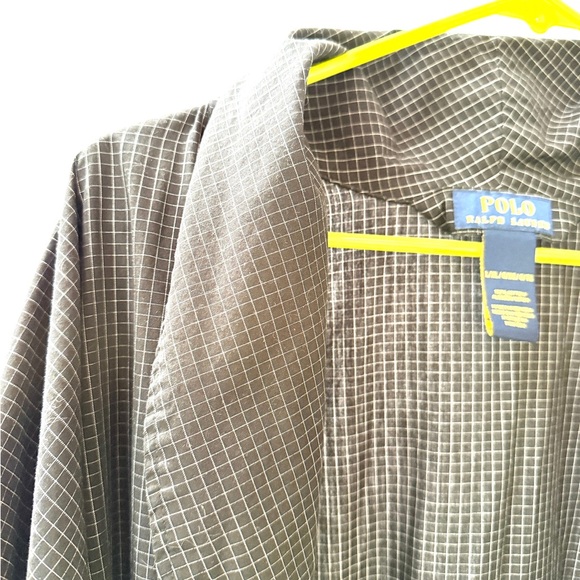 Polo by Ralph Lauren Men’s Black Check Robe, Size L / XL - Picture 5 of 8